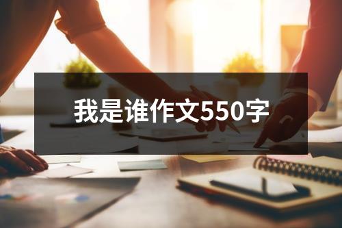 我是谁作文550字