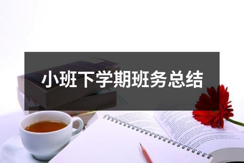 小班下学期班务总结