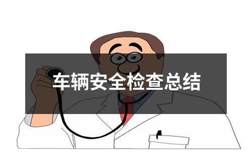 车辆安全检查总结