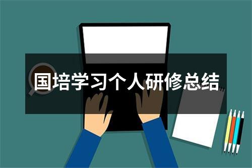 国培学习个人研修总结