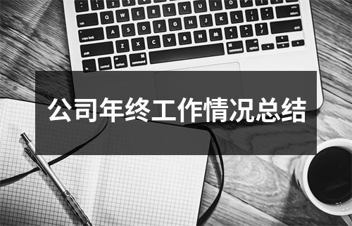 公司年终工作情况总结