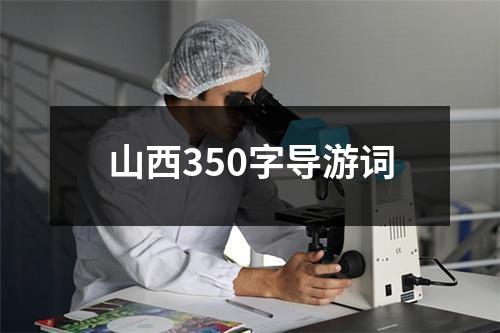 山西350字导游词