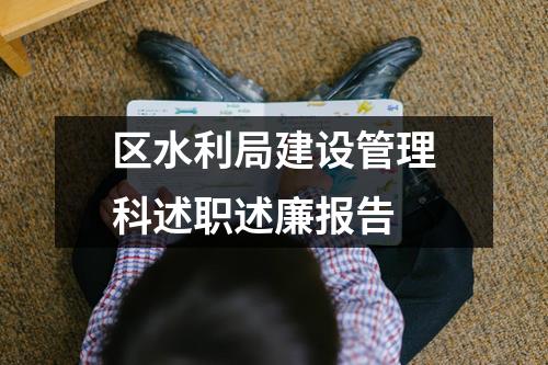 区水利局建设管理科述职述廉报告