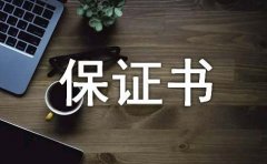 保证书模板（精选16篇）