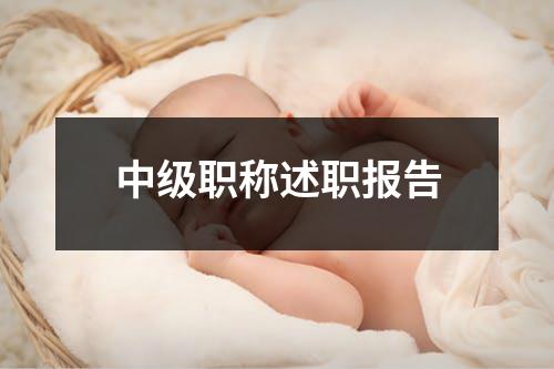 中级职称述职报告